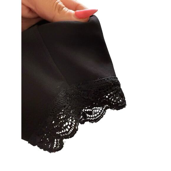 Vintage Michal Negrin Black Flowy Strapless Romper Playsuit Lagenlook Harem XS - Picture 9 of 14